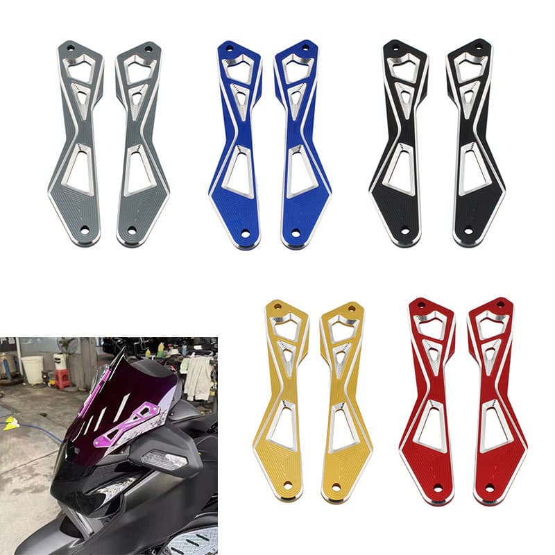 Compatible with Yamaha X-MAX 300 25-26 Front Windshield CNC Bracket Motorcycle Modification Accessories