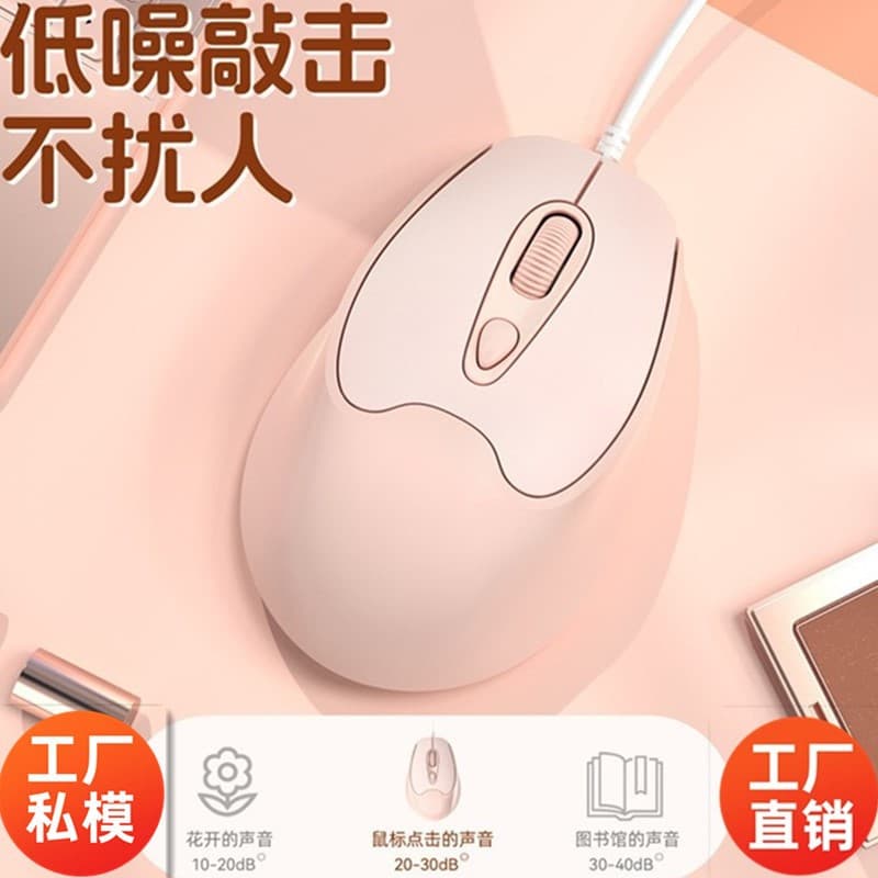 New private model S109 lightweight mouse typ-C interface silent silent mobile phone tablet wired gaming e-sports