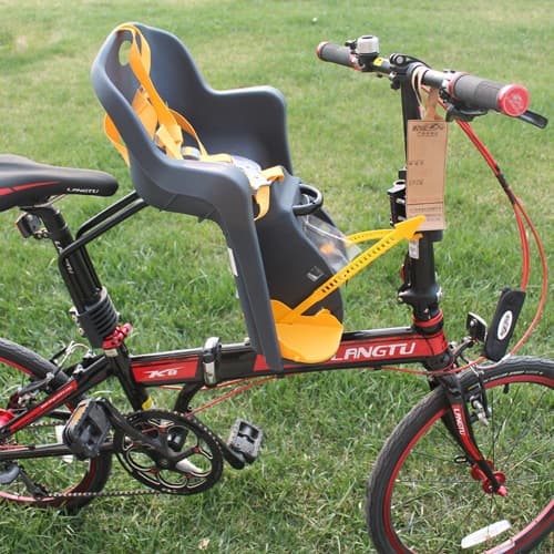 Folding electric mountain bike child front seat baby seat baby ride women's lightweight quick-release front seat