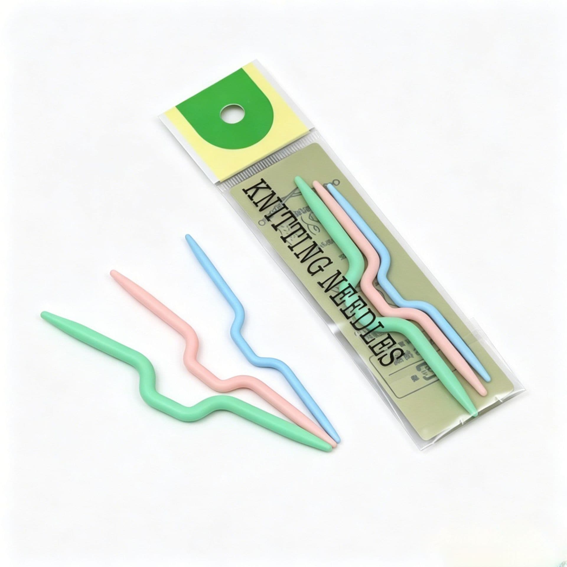 Source manufacturer twist needle plastic bent needle twist needle ABS plastic big eye needle wholesale plastic needle twist bent needle