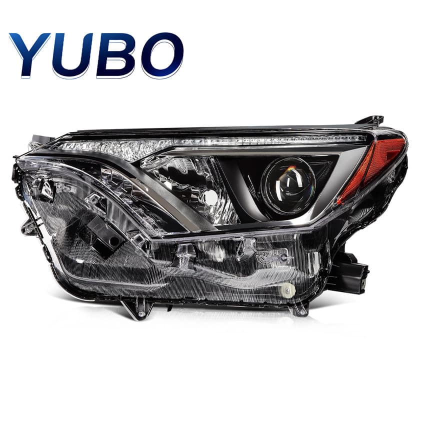 Compatible with 2016-2018 Toyota RAV4 2.5L Driver Side Black Headlight Assembly 81150-0R080