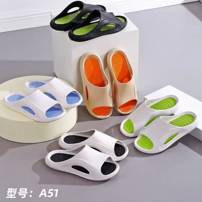 Wuchuan Minimalist Sports Sandals Men's Summer Outdoor Anti-slip Ins Trend Thick Sole Durable Leisure Slides A51