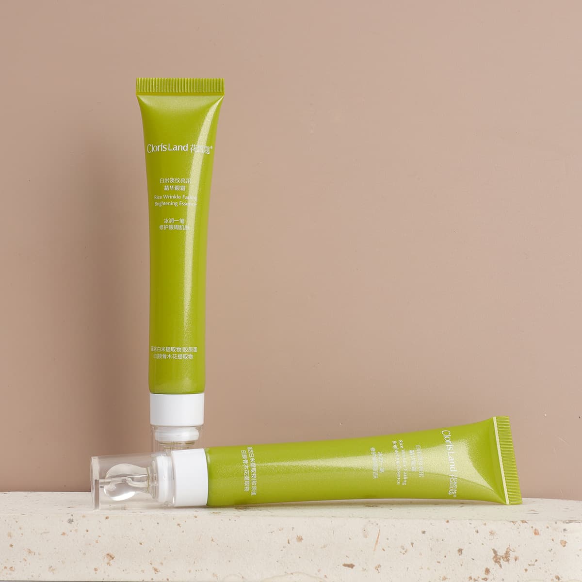 Manufacturer wholesale soft rubber head lip gloss lip gloss hose cosmetic hose packaging material PE plus silicone material eye cream hose