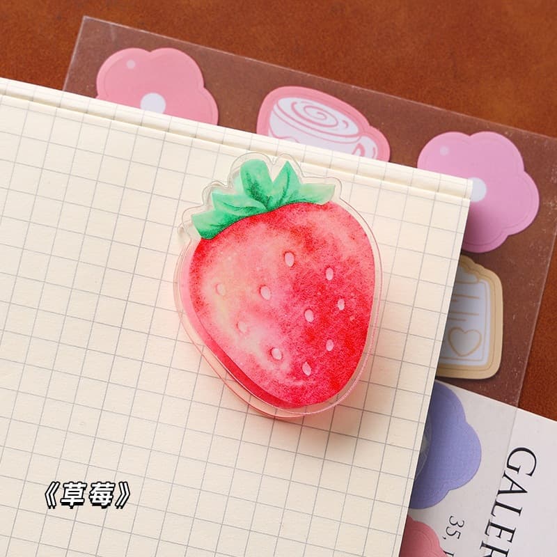 Creative Cute Fruit Sticky Notes for Students, Memo Pads, Decorative Sticker Labels, Dropshipping