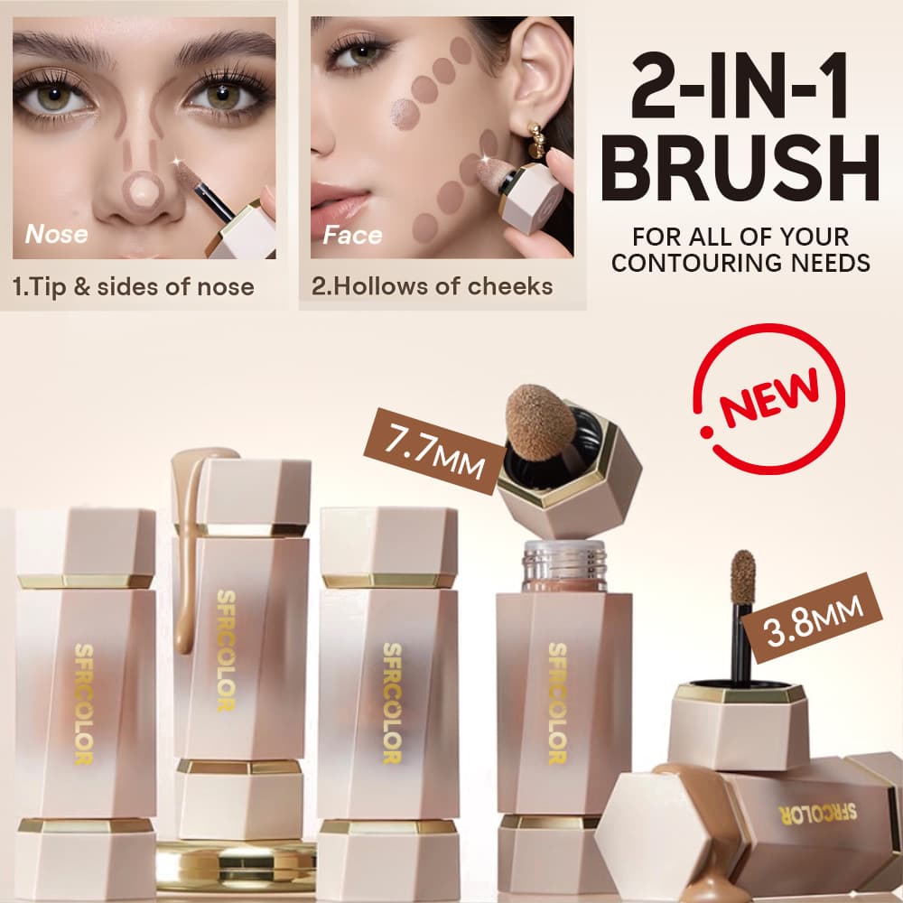 S.F.R Dual-End Highlight & Conceal Contour Liquid Waterproof & Sweat-Resistant Makeup Highlighter Cross-Border Cosmetics Wholesale