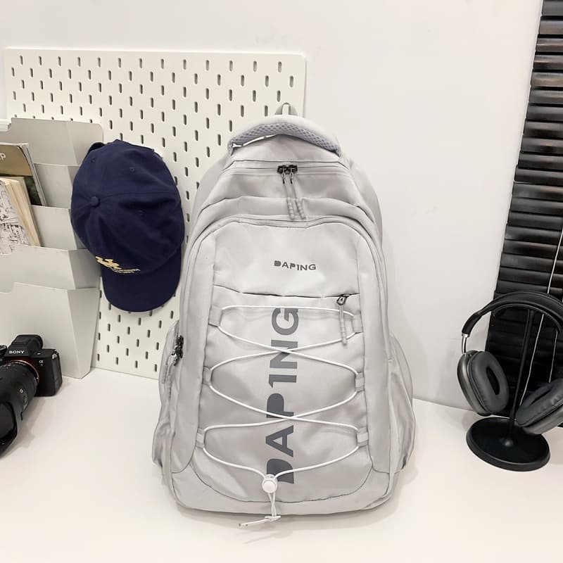 Large Capacity Solid Color Backpack 2026 New Style Summer Middle and High School Student Bookbag Casual Short Trip Travel Backpack Wholesale