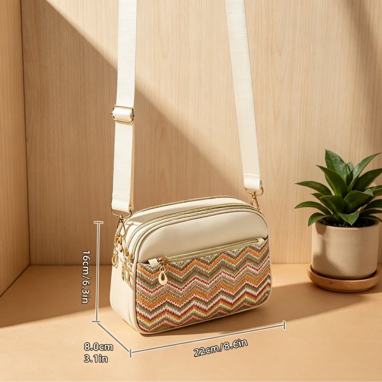 Mobile phone small shoulder bag canvas bag women's crossbody Chinese ethnic style wholesale new shoulder bag large capacity striped bag