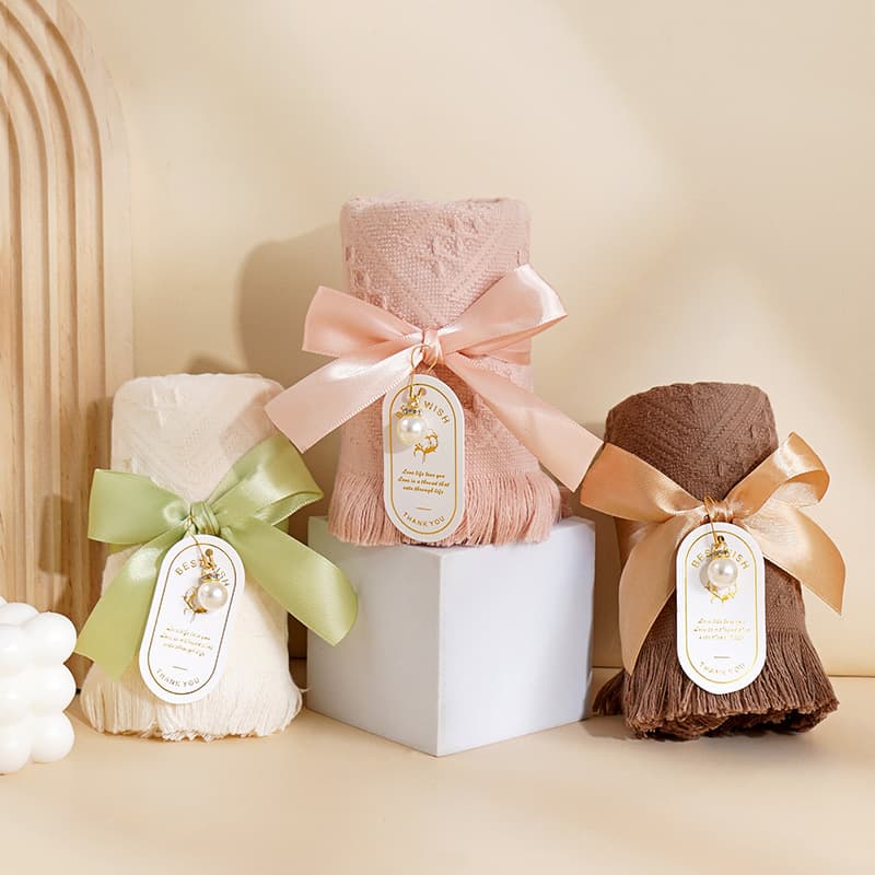 Wedding bridesmaid gift creative tassel towels, return gifts, practical wedding, birthday, 100-day, full moon presents