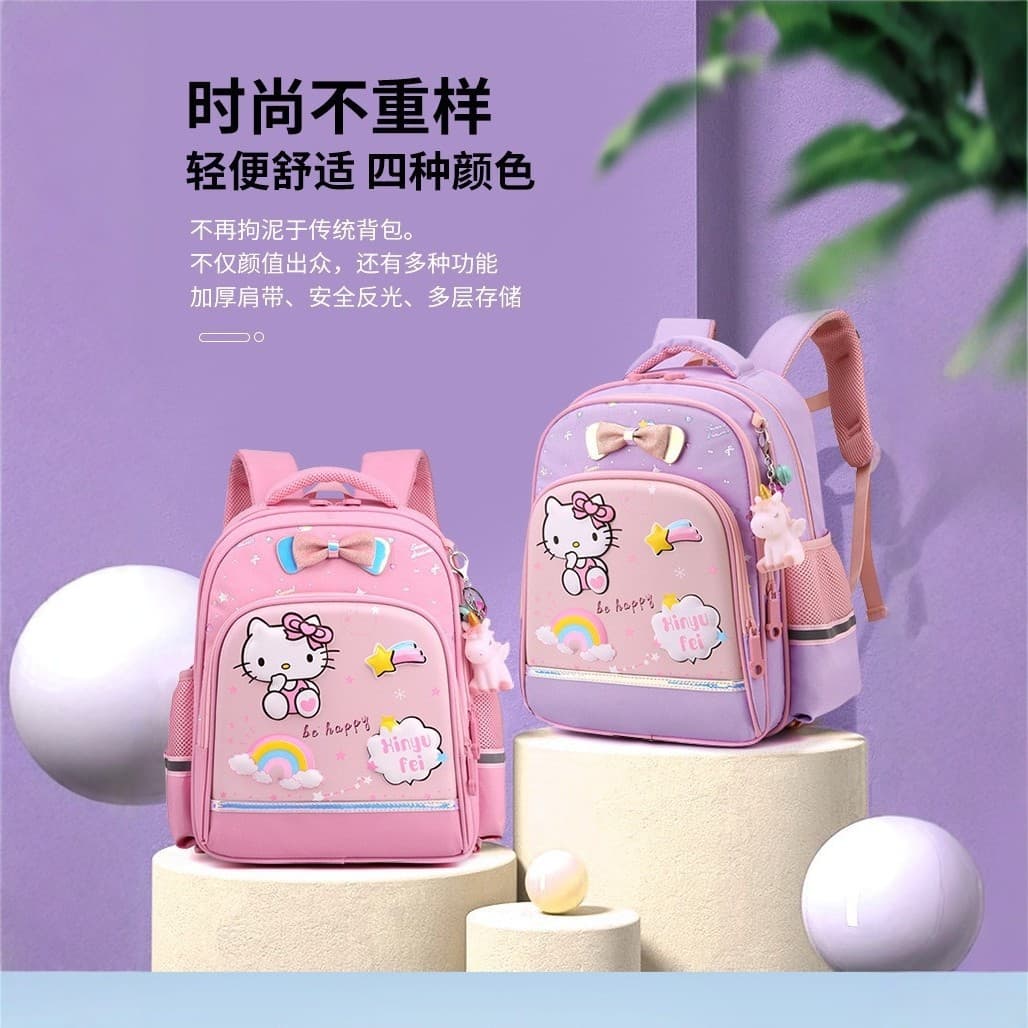 Cross-border wholesale new children's schoolbags 5-8 year old girls cute backpack primary school students first and second grade trolley schoolbags