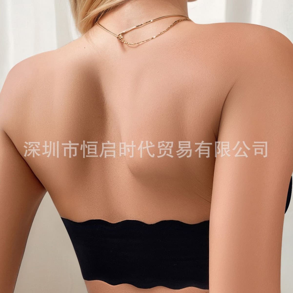 Cross-border Shein, TEMU, TK Hot Selling Strapless Solid Color Bra, Front Closure Non-Slip Bra