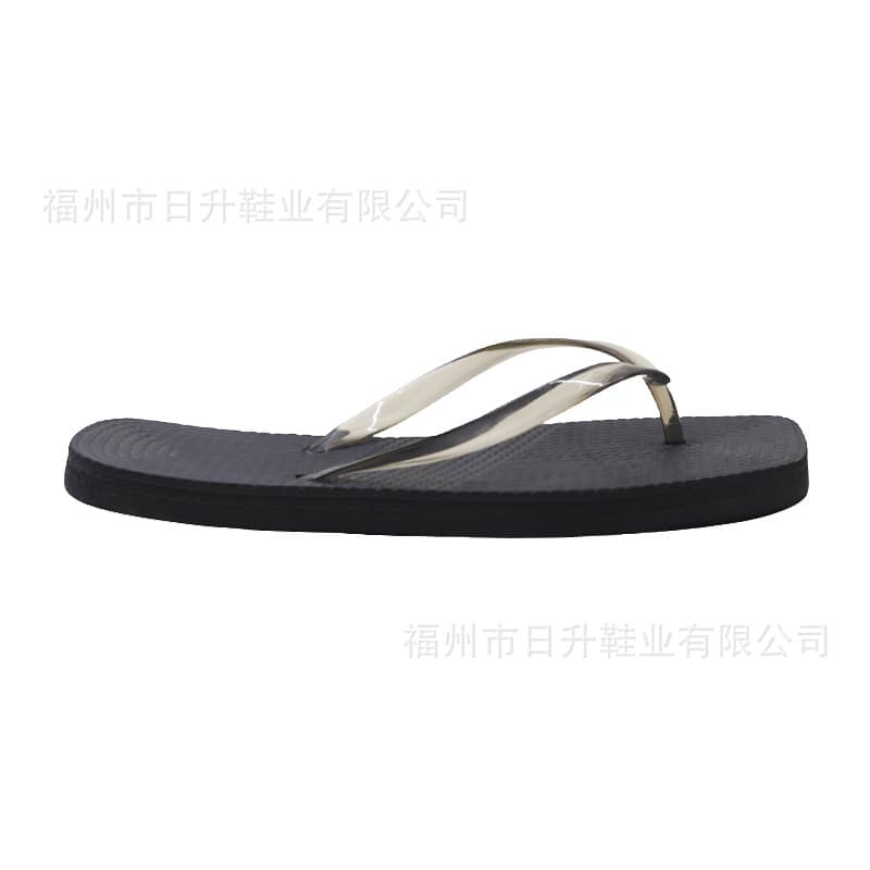 OEM Customized Color Export Women's PVC Flip-Flops PE Hemp Rope Embossed Bottom Beach Slippers