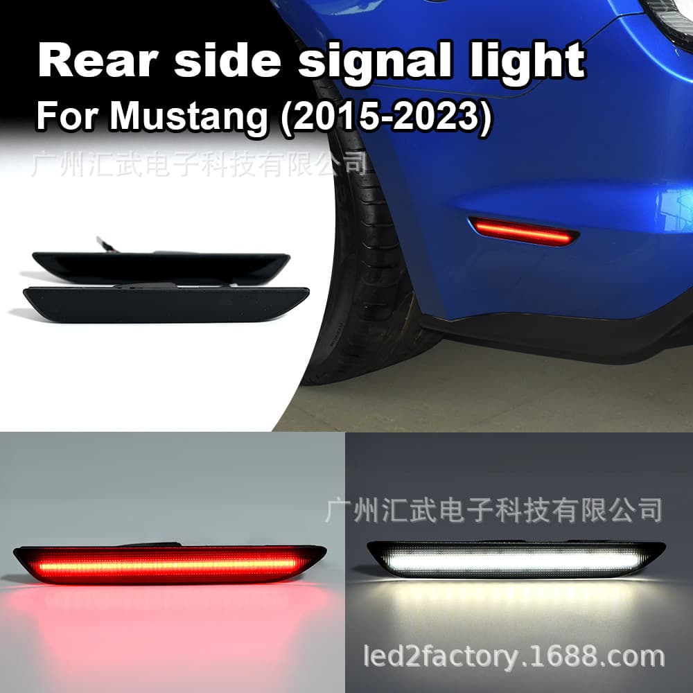 Compatible with Ford Mustang 15-23 Side Marker Turn Signal Light LED Fender Light