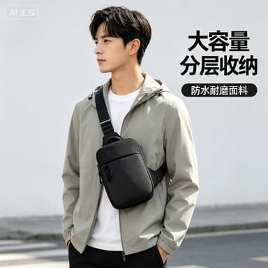 Factory direct sales new sports chest bag single shoulder crossbody outdoor running mobile phone small multi-functional men's and women's chest and waist bag