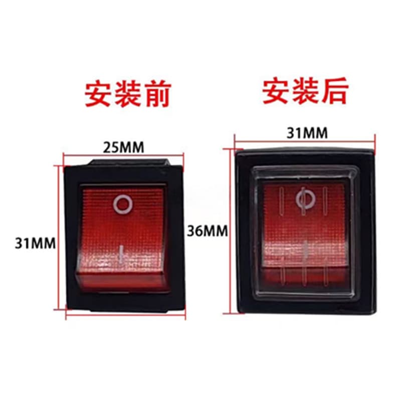 KCD4 Waterproof Rocker Switch, High Power 30A, Power Switch for Vacuum Cleaners, Water Absorbers, and Car Washers