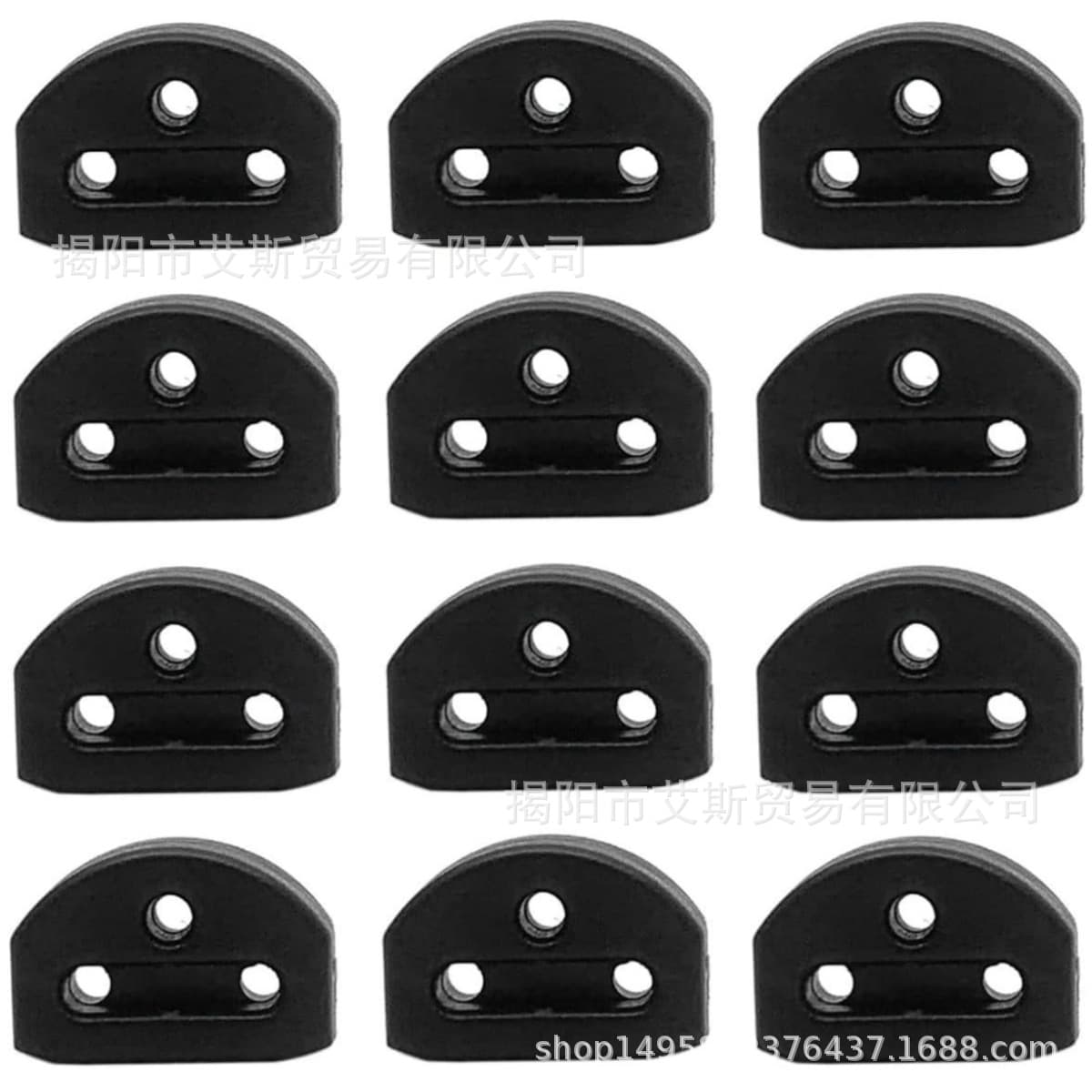 12 Black Guitar String Bridge Pins, 3-Hole Guitar String Bridge Pins, for Acoustic Classical Guitars and Nylon