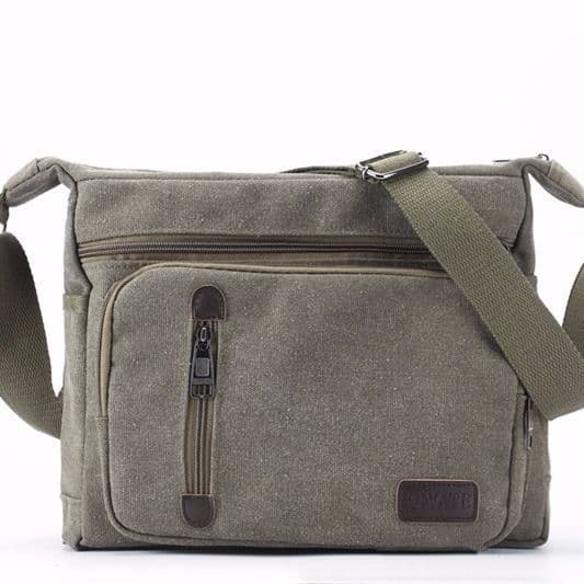 Electrician Canvas Tool Bag, Wear-Resistant, Thickened, Heavy-Duty, Single-Shoulder, Small Crossbody, Portable