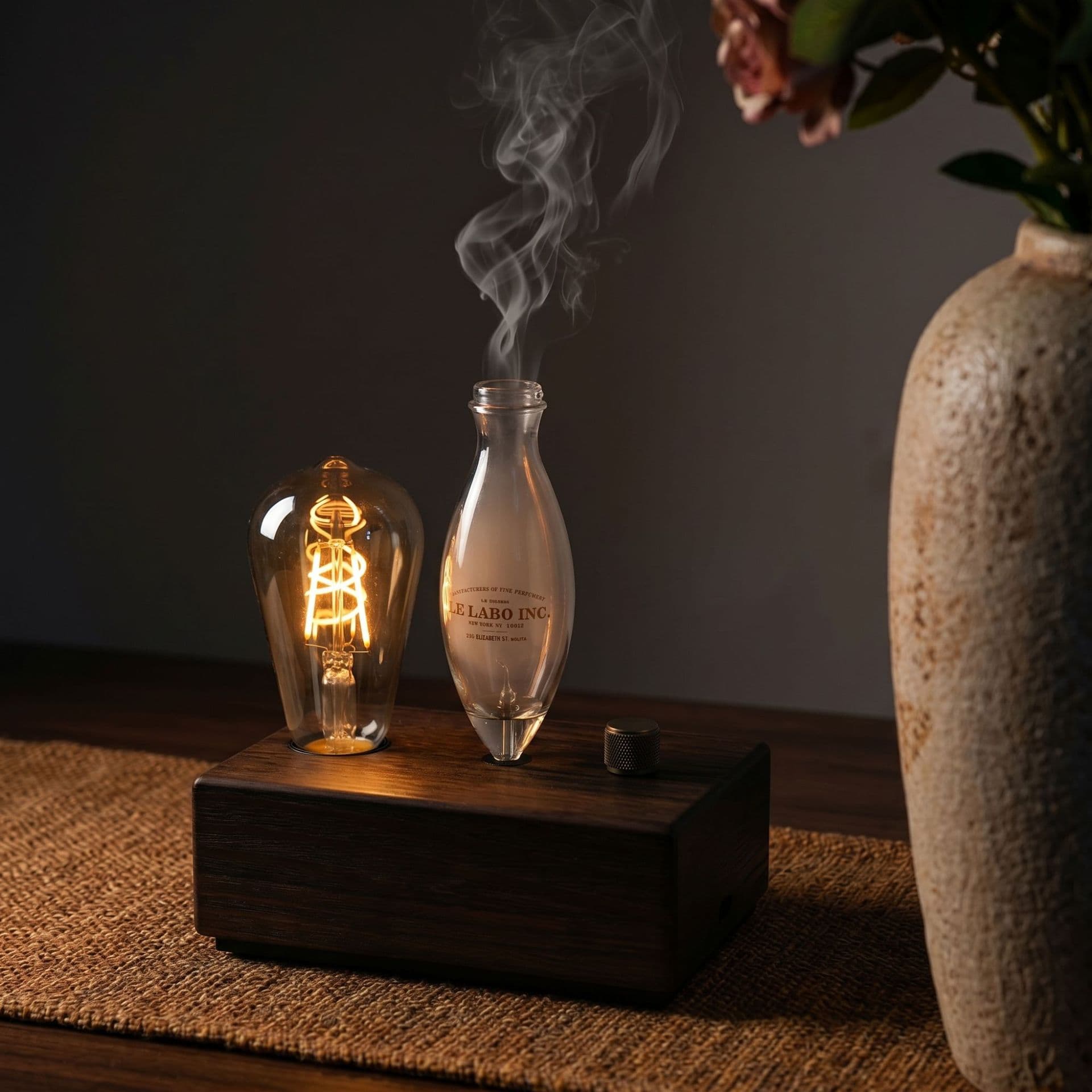 [Vintage Tungsten Lamp] Charabanc Aromatherapy Diffuser Night Light - Engagement, Housewarming Gift Box, Birthday Gift for Best Friend