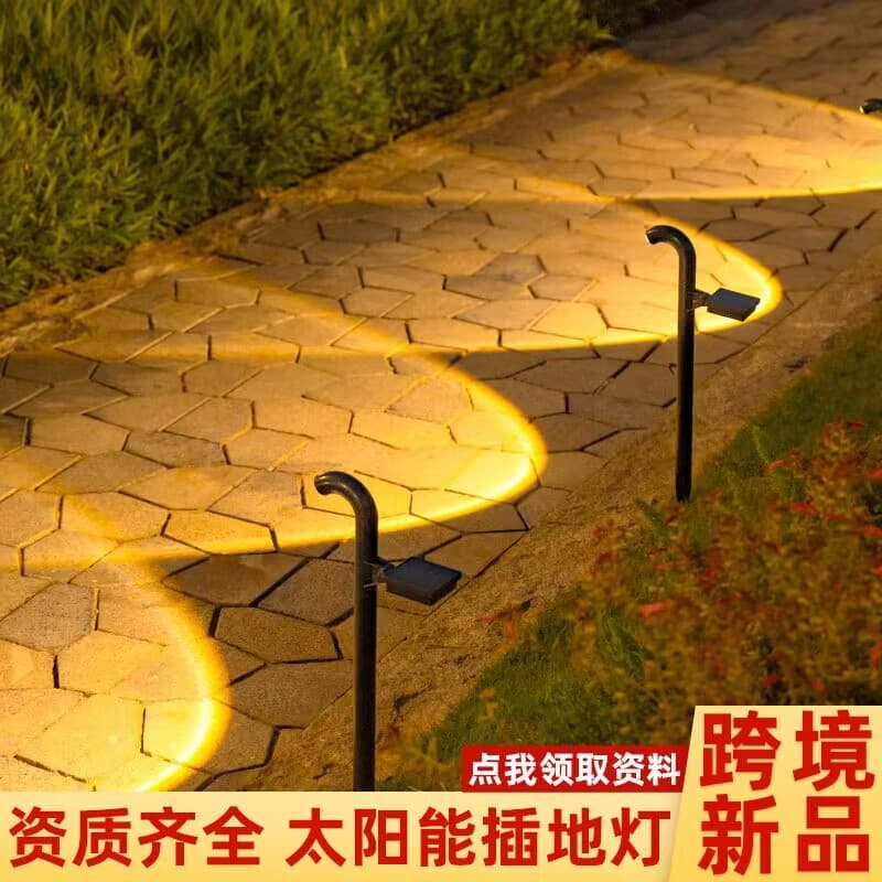 Cross-border new product solar garden path light outdoor garden decoration solar ground light road lighting spotlight