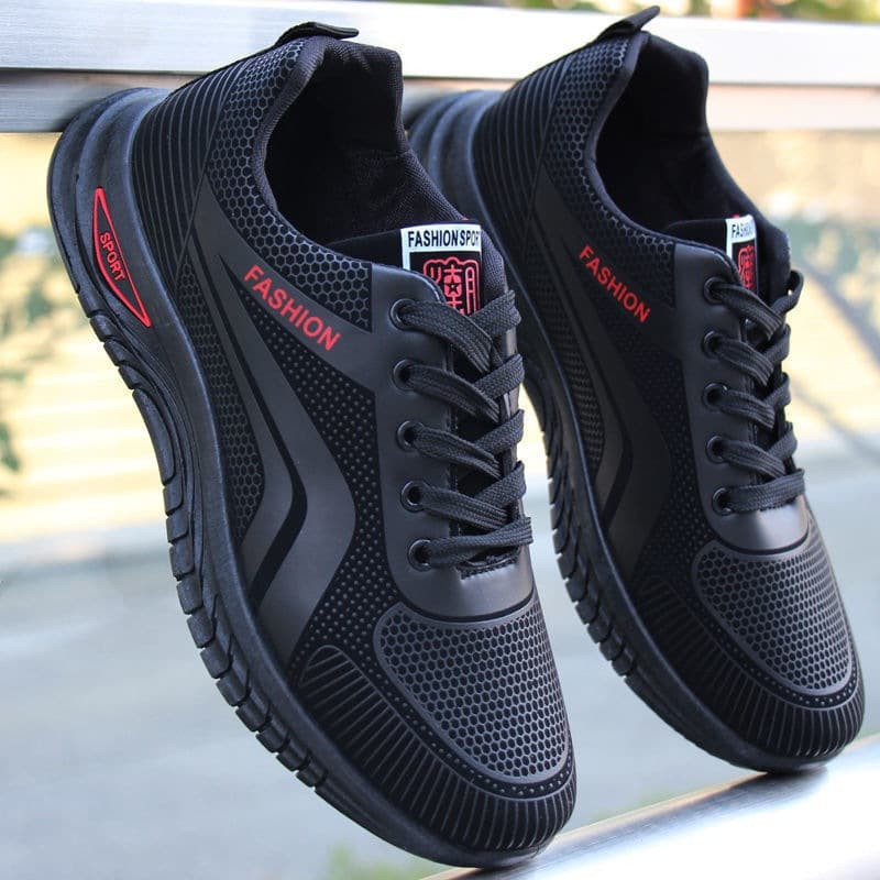 Men's Sports Shoes New Lightweight Comfortable Fashionable Casual Shoes Youth Heightening Outdoor Running Shoes