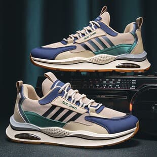 Men's Dad Shoes Fashion Thick Sole Comfortable Men's Shoes Breathable Casual Shoes Versatile Cross-Border New Sports Shoes