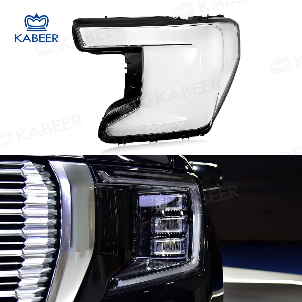 Compatible with 2021-2024 GMC Yukon Headlight Lens Cover 84898702