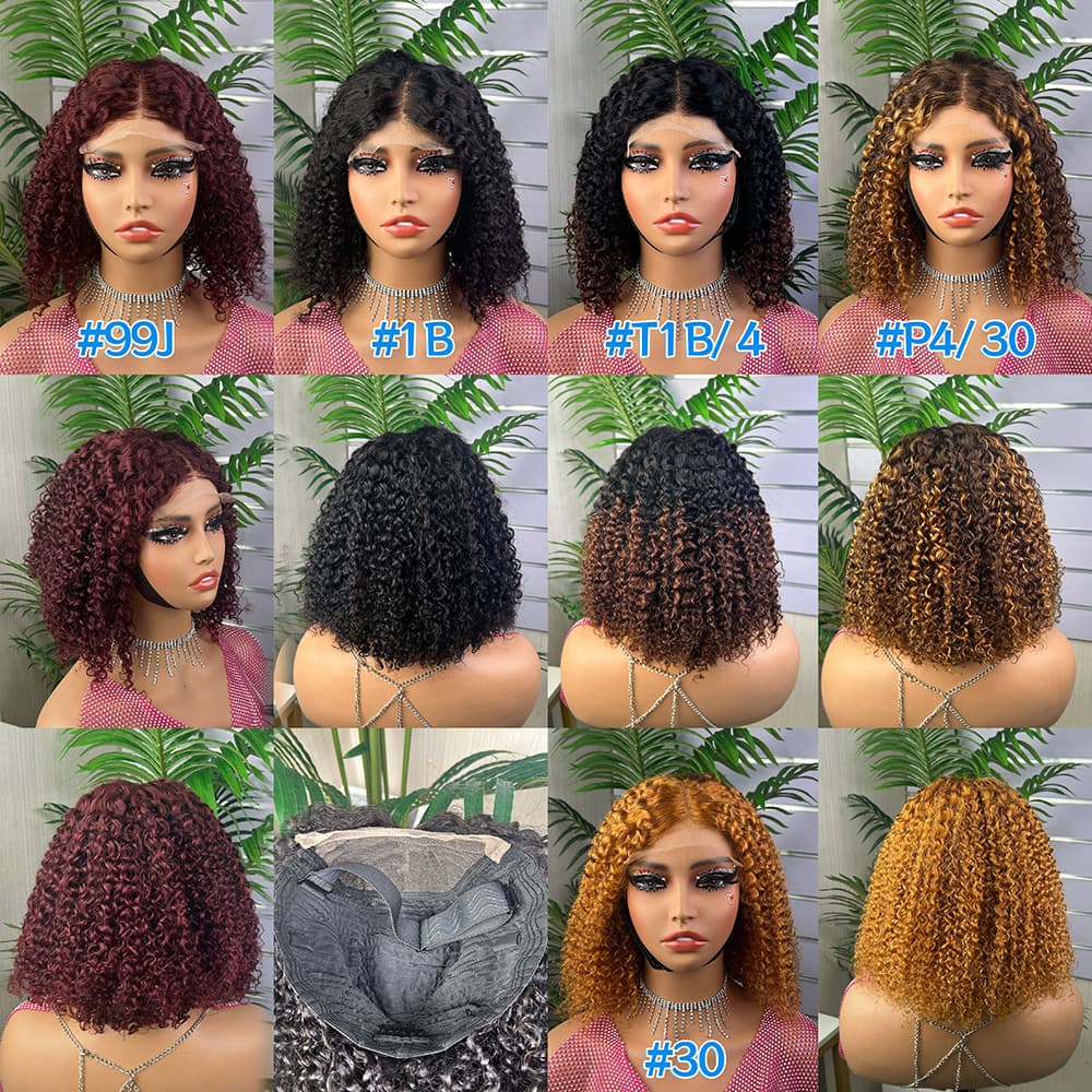 5X5 Curly Wig 100% Human Hair Curly Wave Human Hair Wig