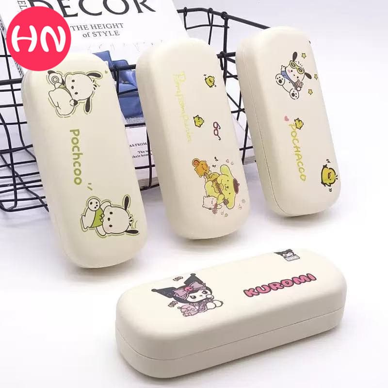 Factory wholesale 2025 new style cartoon minimalist elegant glasses case with printable logo