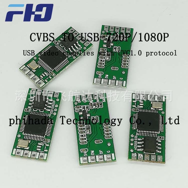 Analog thermal imaging camera to USB digital signal development board, CVBS to USB module conversion board, data acquisition card
