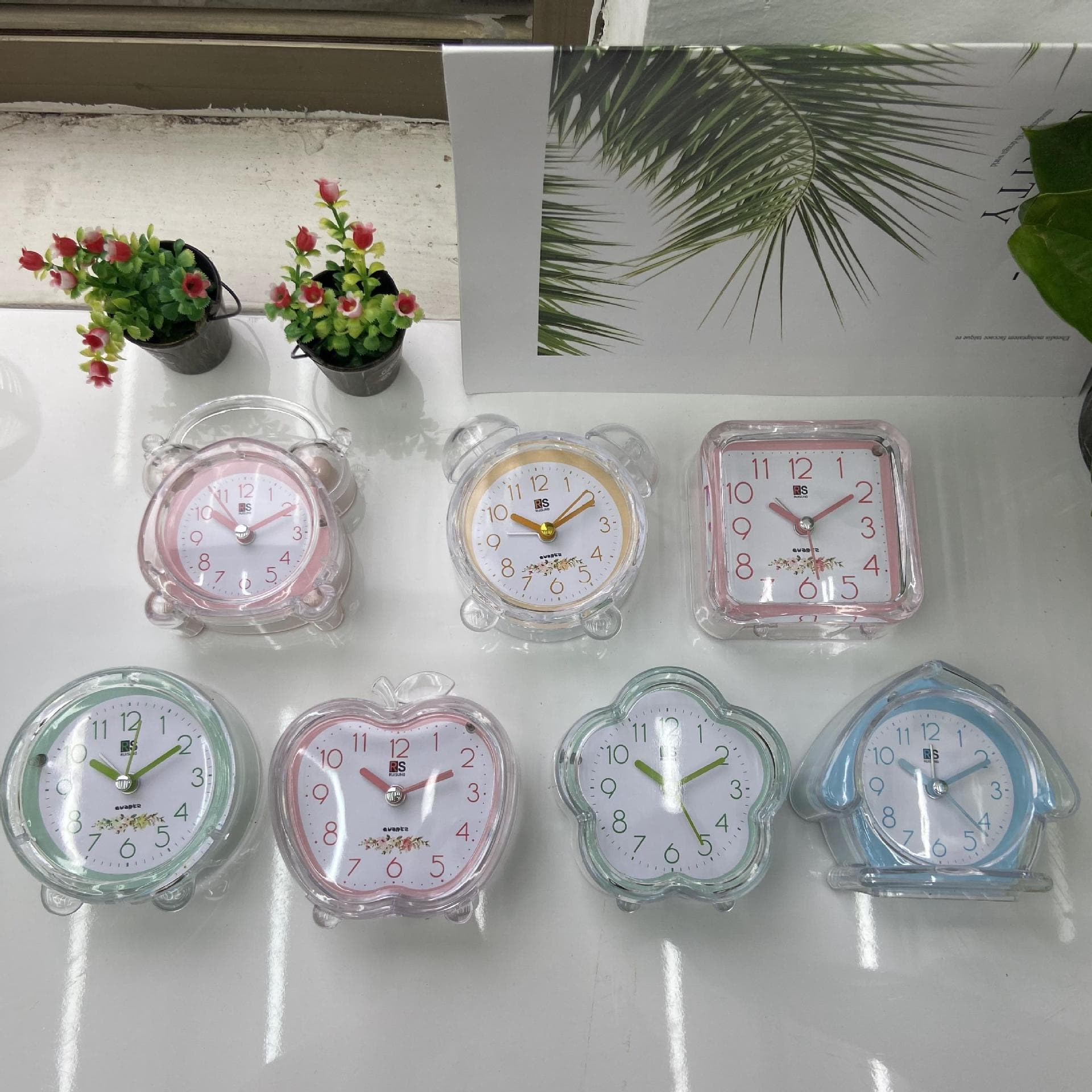 Direct from Source Factory Transparent Crystal Silent Sweep Alarm Clock, Stylish Bedroom Alarm for Students, Wholesale Viral Product