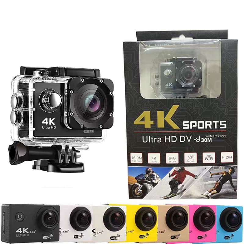 Cross-border 4K action camera with wireless WIFI connection to mobile phones, outdoor underwater camera, high-definition waterproof cycling recorder