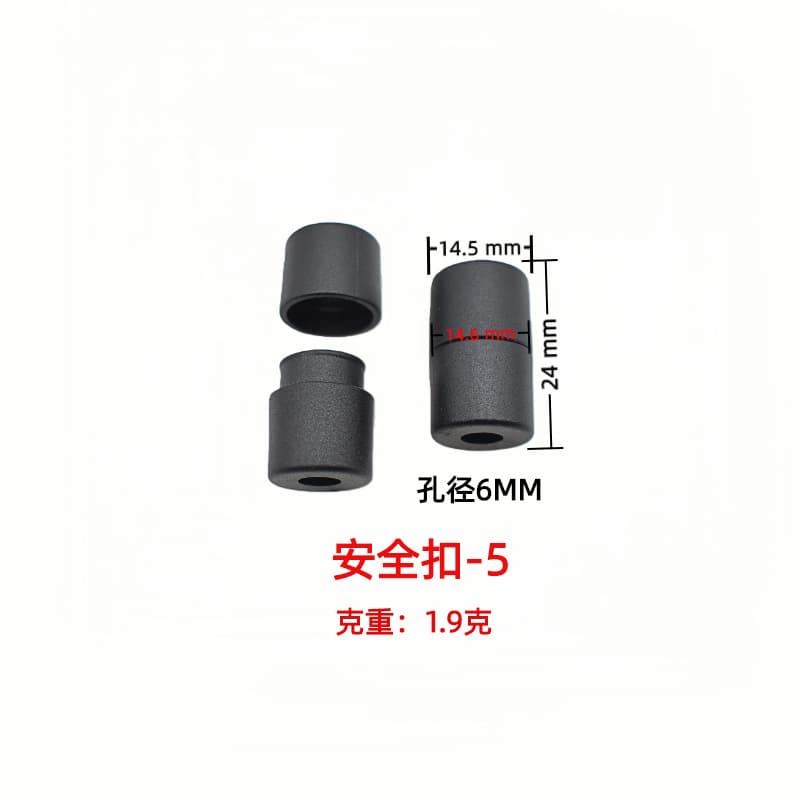 Factory stock plastic safety buckle, double buckle tag, detachable rope connector, lanyard accessory
