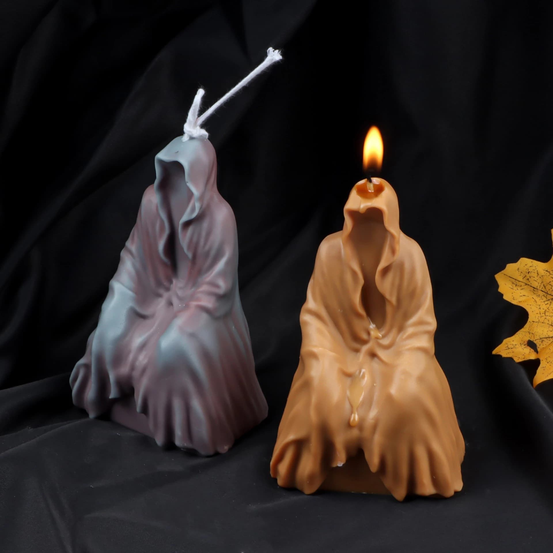 Home Horror Grim Reaper Scented Candle Gothic Room Decor Halloween Smokeless Soy Wax Cool Boy Gift