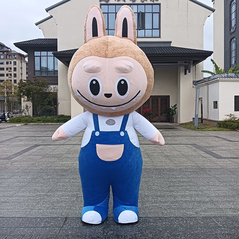 Inflatable Plush Dolls: Giant Panda Koala Martha Bear Long Hair Monster Arctic Strawberry Bear Teddy Tiger Husky Rabbit Costumes