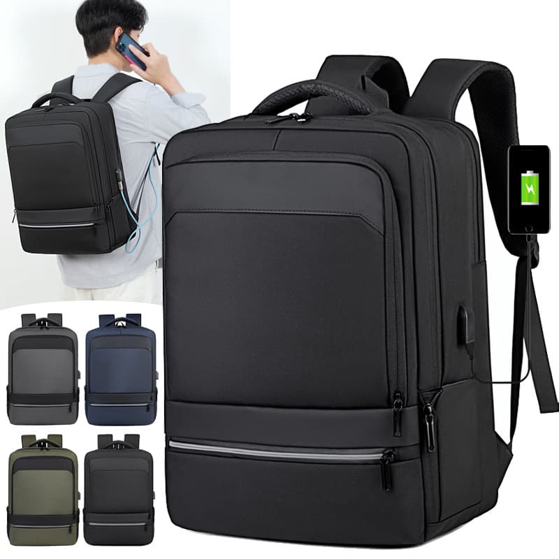 Cross-border new commuter men's backpack casual large-capacity laptop backpack business trip lightweight school bag