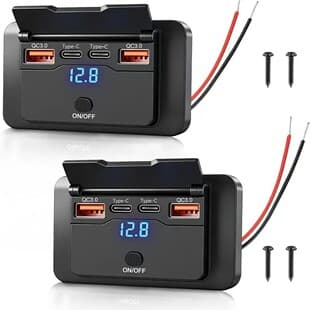 Car Motorcycle Charger Onboard Charger Car Phone Charger 2U2C Charger