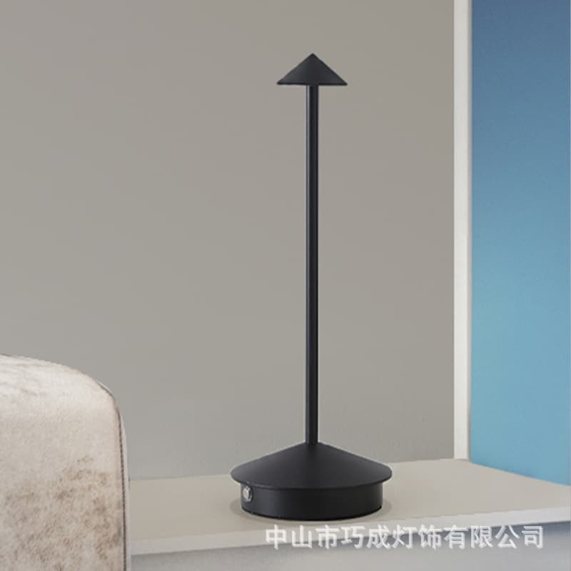 Cross-border LED Home Decoration Modern Minimalist Creative Mushroom Eye-Protection Pointed Table Lamp Night Light Restaurant Atmosphere Light Wholesale