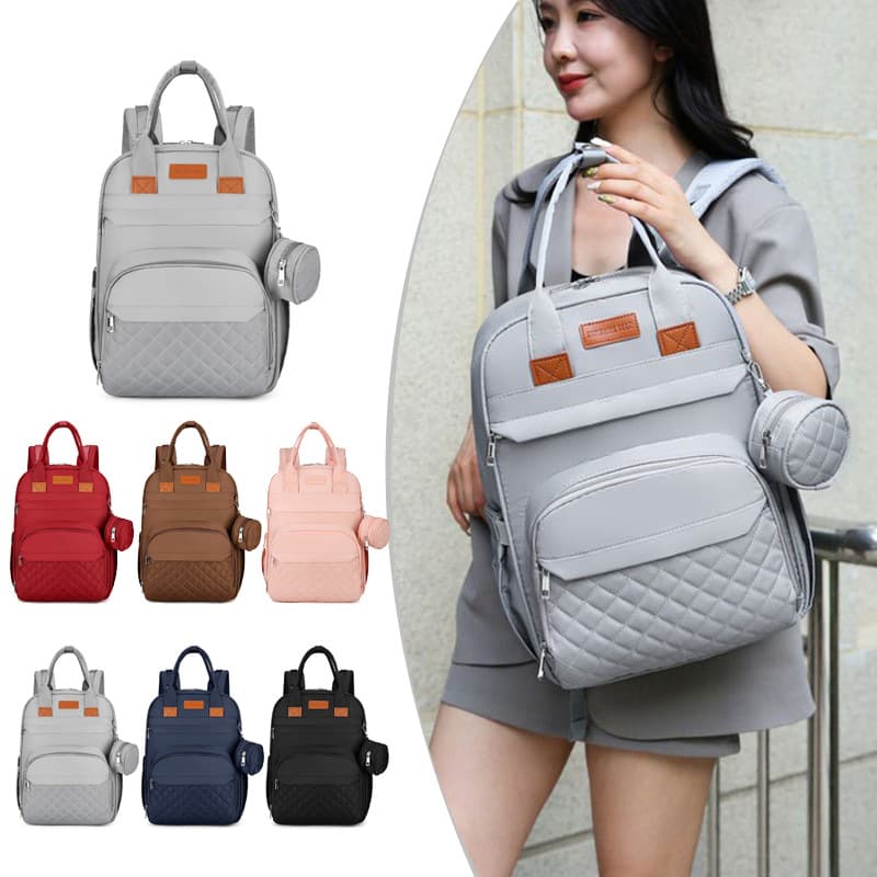 Cross-border mommy bag for mother and baby, lightweight milk bag, large capacity diaper storage bag, baby walking bag