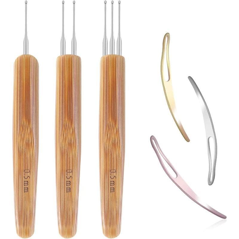 C 74909 Bamboo Handle Crochet Hook Set Cross-Border Drop Shipping