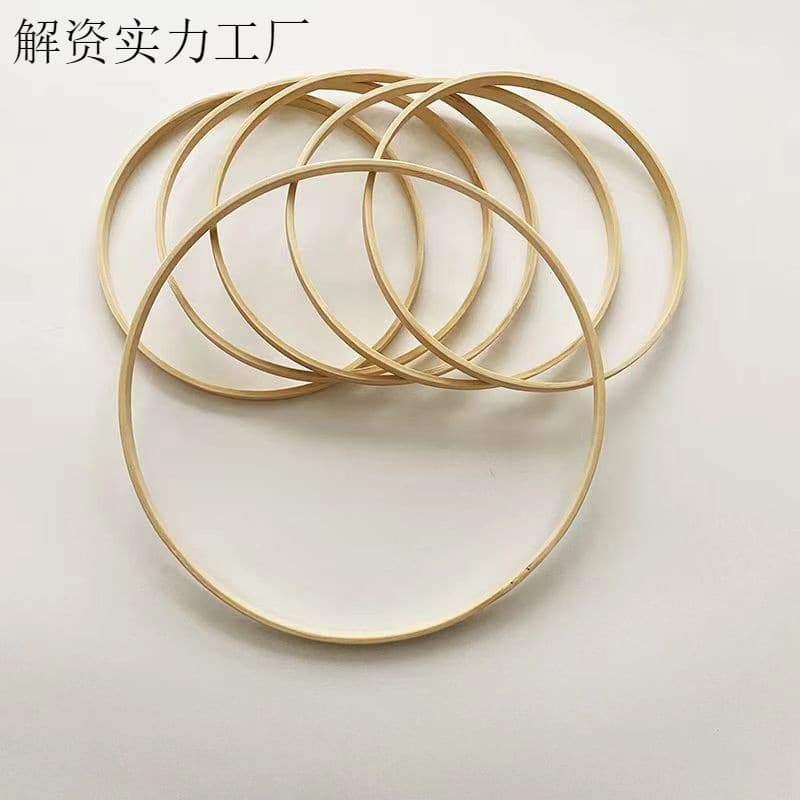 Mid-Autumn Festival lantern accessories, wooden poles, imitation bamboo rings, wholesale DIY rabbit lanterns, flower lanterns, double-hole rings, wind chimes, and round fan materials.