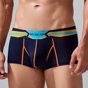 Fashion Men's Boxer Briefs SEOBEAN Xibin Brand Trendy Men's Underwear Boxer Shorts Factory Direct Wholesale