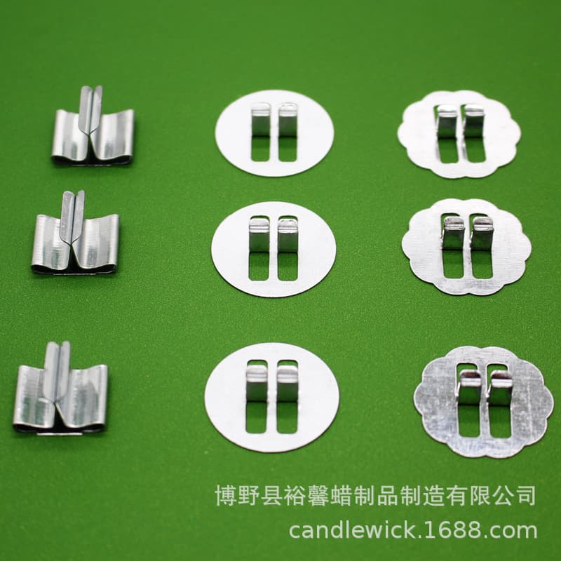 Scented candle tools wooden wick clip bases square round flower-shaped wholesale wick centering devices bottom stickers separable.