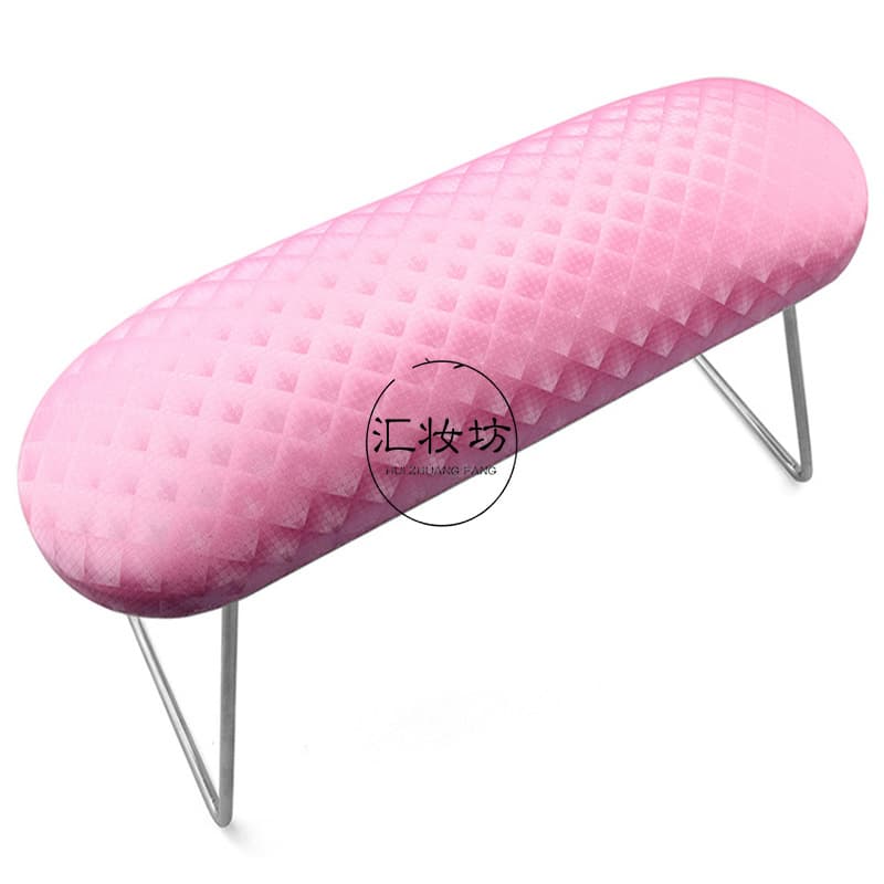 Nail Tool Hand Rest PU Material Stainless Steel Stand Nail Art Comfort Hand Cushion