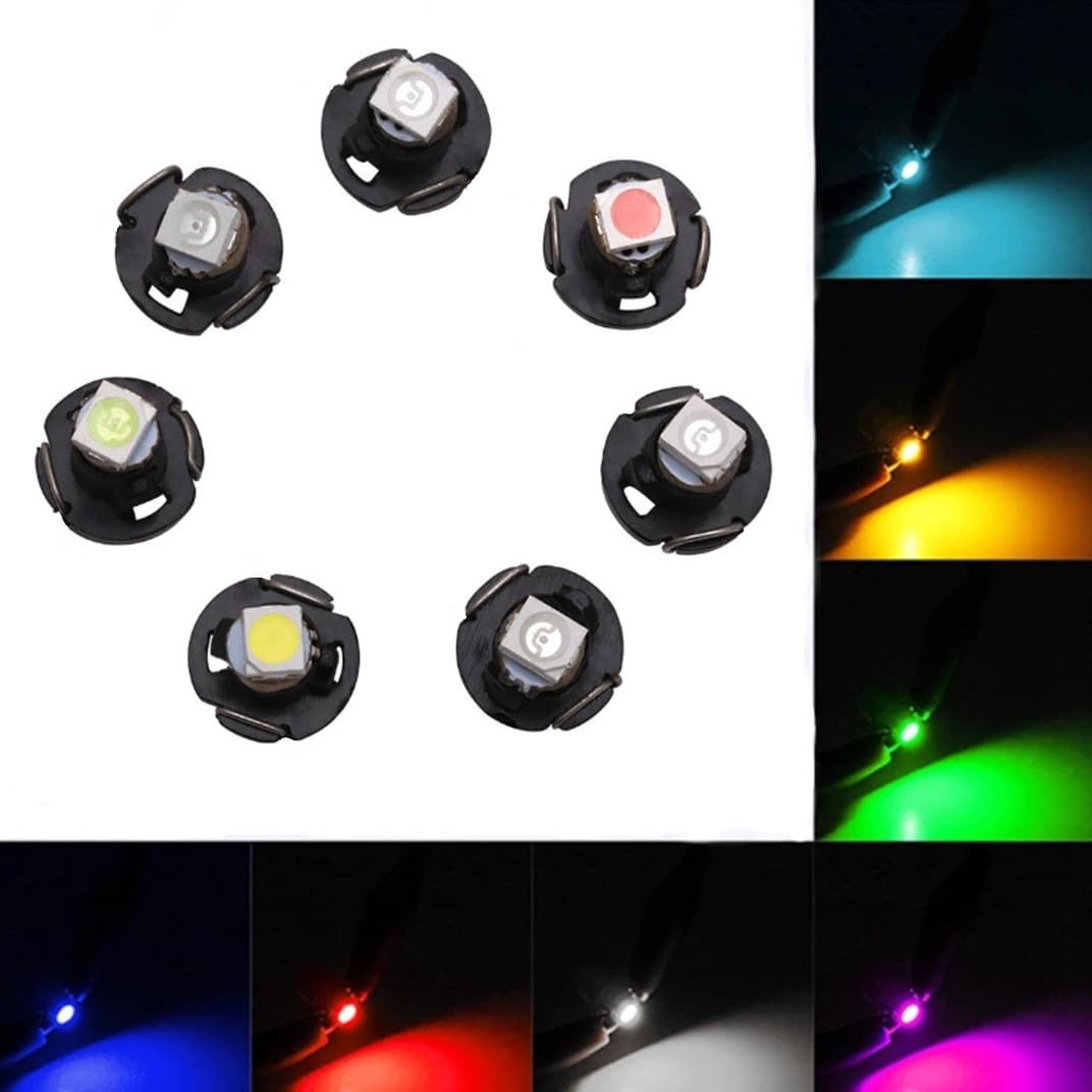 Car LED light instrument light T3 1210 1SMD motorcycle LED bulb T4.2 T4.7 12V white light