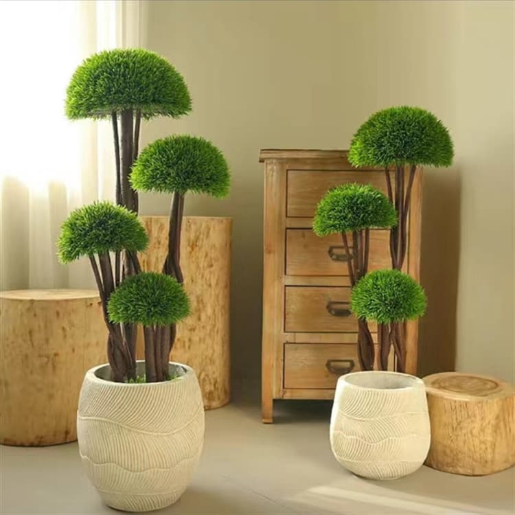 Artificial pine needles, mushrooms, dreamy hemisphere branches, cypress tears, special-shaped trees, green plants, umbrellas, gardening landscaping