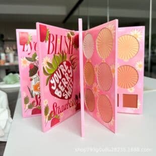 Cross-border New Multi-Color Eyeshadow Cosmetics, Pearl Matte Glitter Sparkle Makeup Palette, Book-Style Wholesale