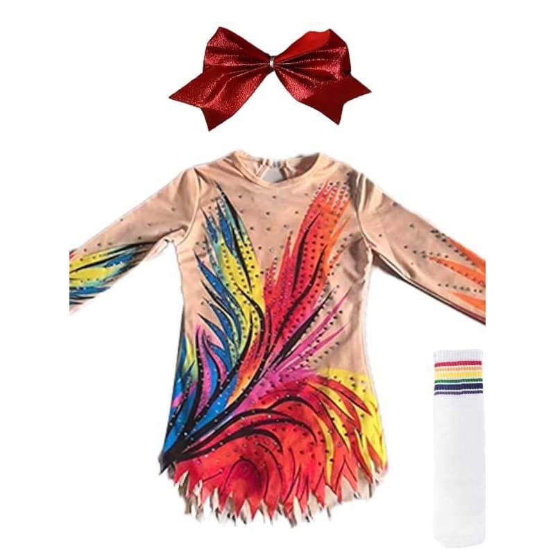 Professional Cheerleading Competition Costume for Women, Aerobics Team Artistic Gymnastics Outfit, Kids Cheerleader Performance Wear