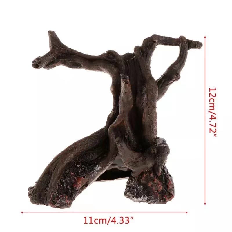 Fish tank landscaping, moss tree cave, shelter cave, tree cave debris, bucket, resin crafts, spot cross-border hot sale