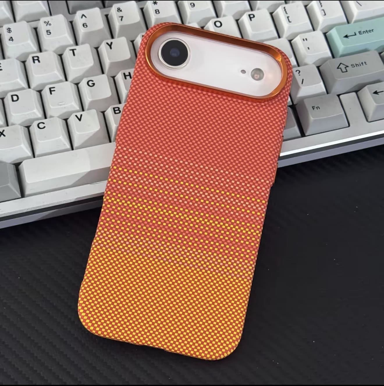Sunset Retro Floral Magnetic Case for iPhone 17 PRO MAX Premium Kevlar Apple 17 AIR Phone Case 16
