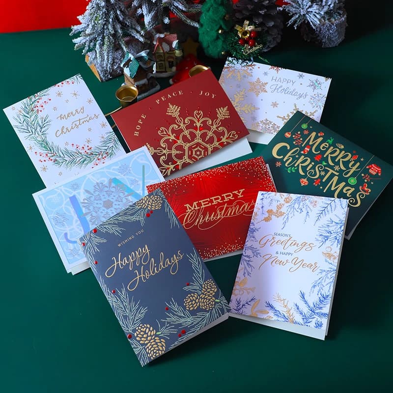 Cross-border Instagram Christmas Card Blessings, Creative Gold Foil Eve Cards, Small Batch Custom Orders
