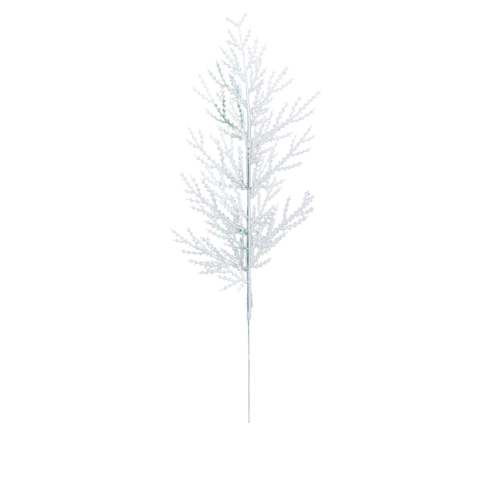 Christmas Artificial Pine Branch Green Foliage DIY Christmas Tree Decoration Accessory B403 White